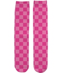 Pink Check Socks