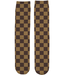 Brown Check Socks