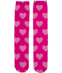 Hot Pink Pastel Heart Socks