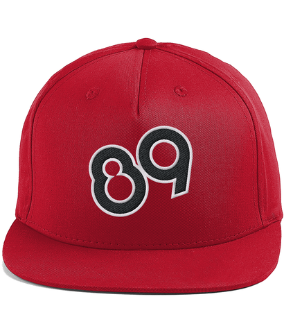 89 Black N White Rapper Cap