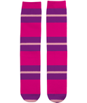 Hot Pink Triple Stripe Socks