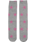 Grey and Pink Stars Socks