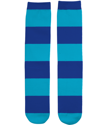 Blue Cyan Stripe Socks