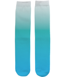 White Turquoise Ombre Socks