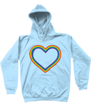 Rainbow Heart Kids Hoodie