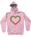 Rainbow Heart Kids Hoodie