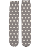 Grey Cream Polka Dot Socks