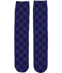 Dark Blue Check Socks