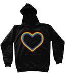 Rainbow Heart Kids Hoodie