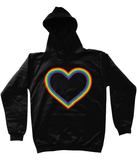 Rainbow Heart Kids Hoodie