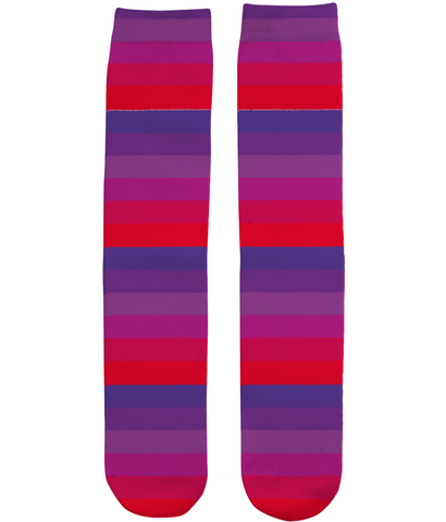 Blue Red Gradient Socks
