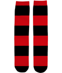 Red Black Stripe Socks