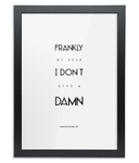 Frankly Framed A3 Fine Art Print - Portrait Black