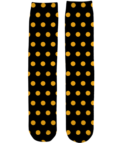 Yellow Ladybug Polka Dot Socks