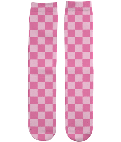 Light Pink Check Socks