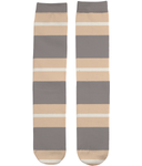 Beige Triple  Stripe Socks