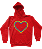 Rainbow Heart Kids Hoodie