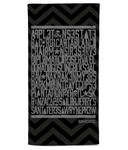 Rum Chevron Beach Towel