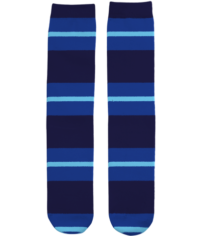 Oxford Blue Triple Stripe Socks