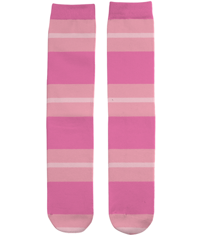 Pastel Pink Triple Stripe Socks